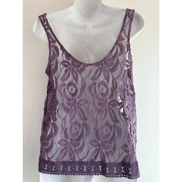 Fire Los Angeles Purple Vintage Boho Crochet Lace - Picture 4 of 9